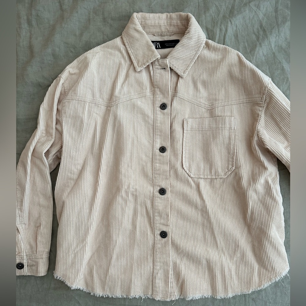 ZARA corduroy shacket